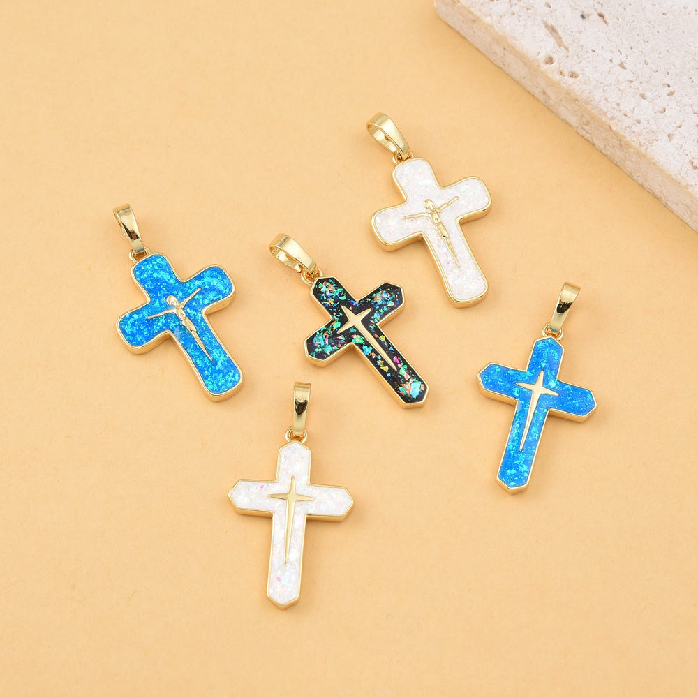 Minimalist Style Crucifixion Coppering Pendant Necklace - image 2