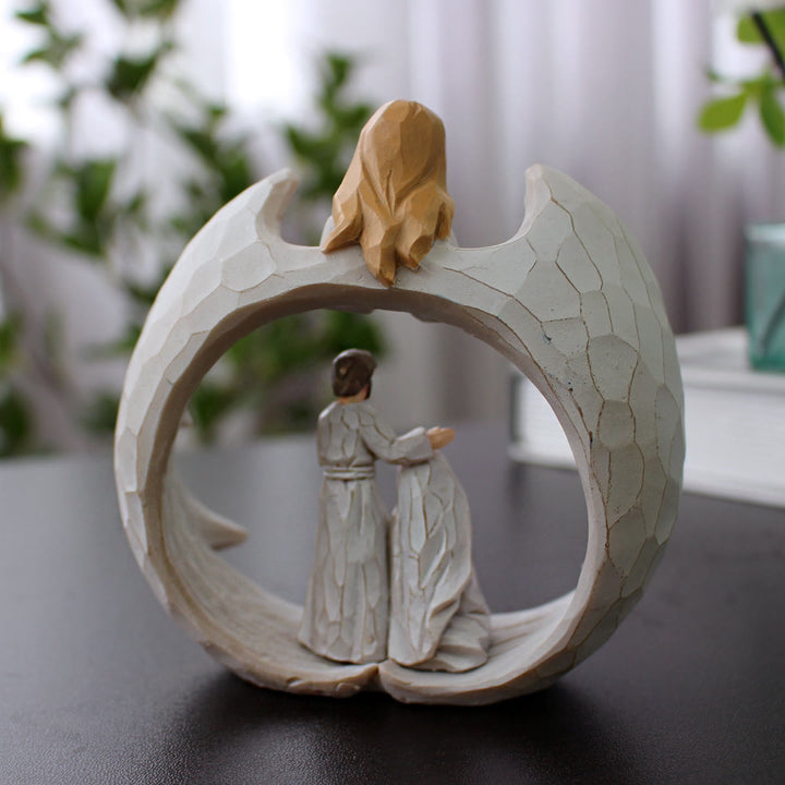 Christianartworkshop Classic Style Resin Nativity Scene Lamp Desktop Decorations Ornament - image 6