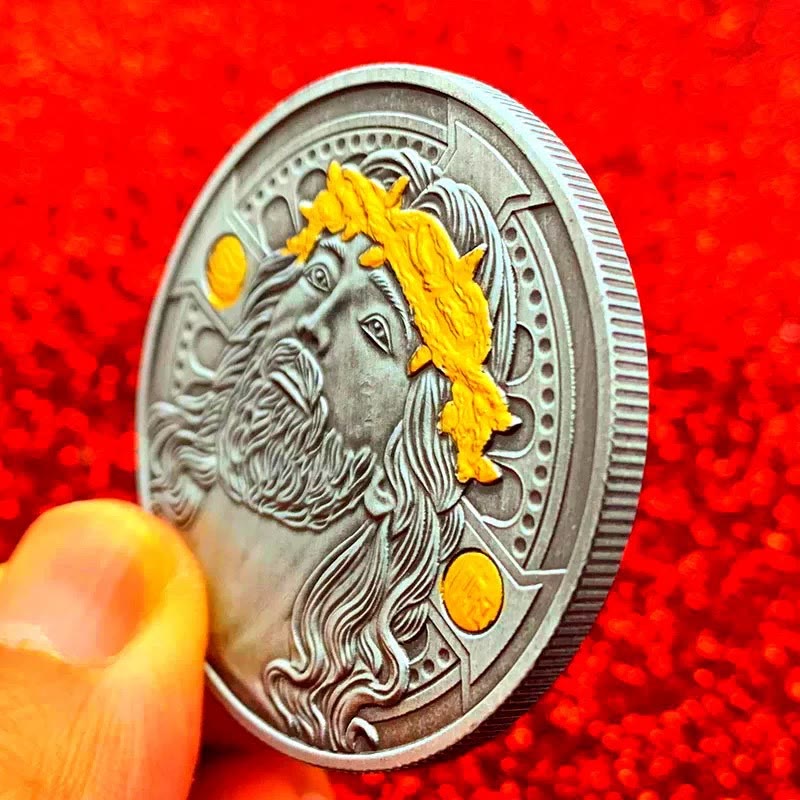 Classic Style the Jesus Crown of Thorns Protection Strengthen Connection Coin