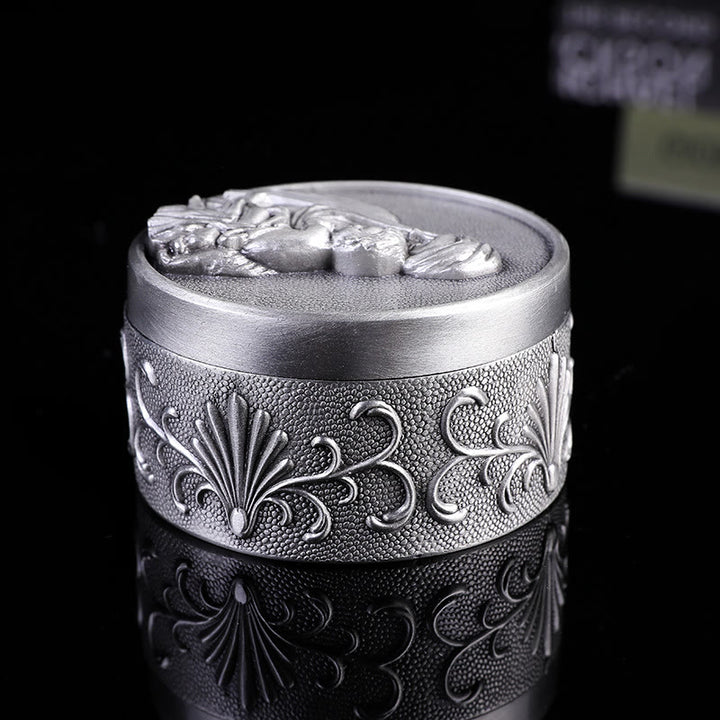 Christianartworkshop Classic Retro Style Crafted Madonna and Child Zinc Alloy Storage Box - image 1