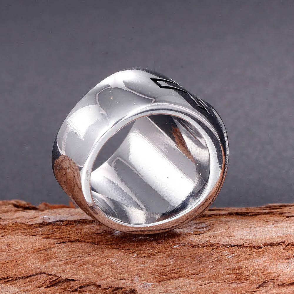 Christianartworkshop Classic Retro Style Jesus Cross Crucifix Symbol Blessed Faith Ring - image 4