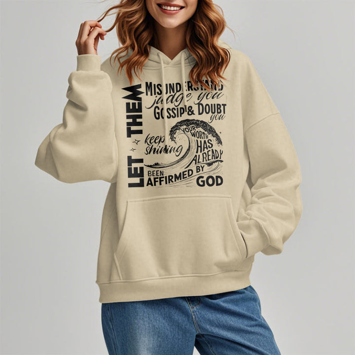 Modern Style Affirmed By God Fleece Lined Polyester Hoodie - image 1