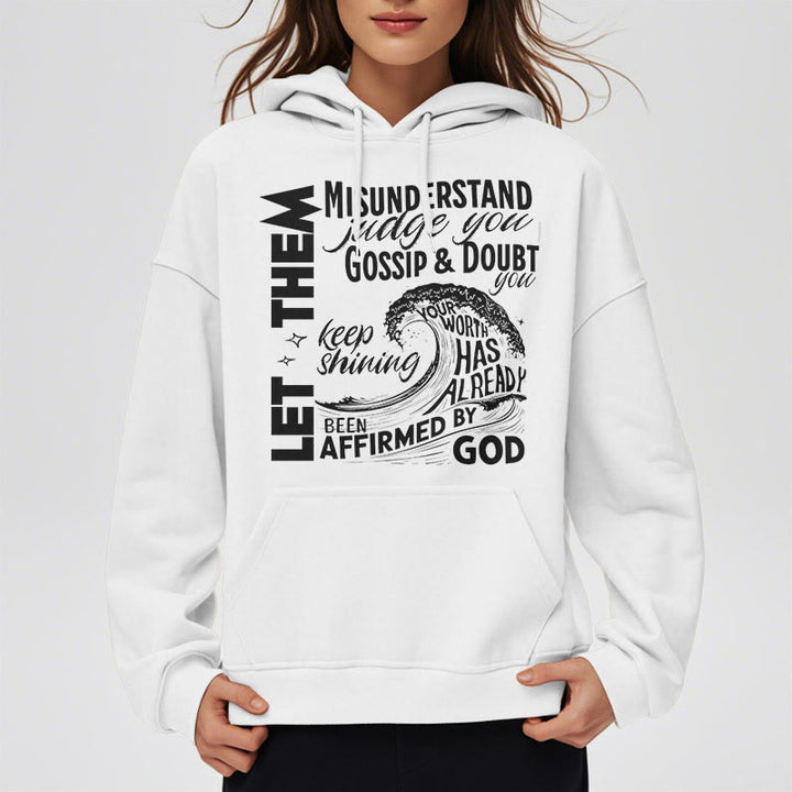 Modern Style Affirmed By God Fleece Lined Polyester Hoodie - image 13