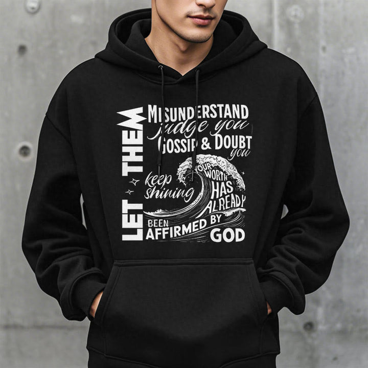 Modern Style Affirmed By God Fleece Lined Polyester Hoodie - image 8