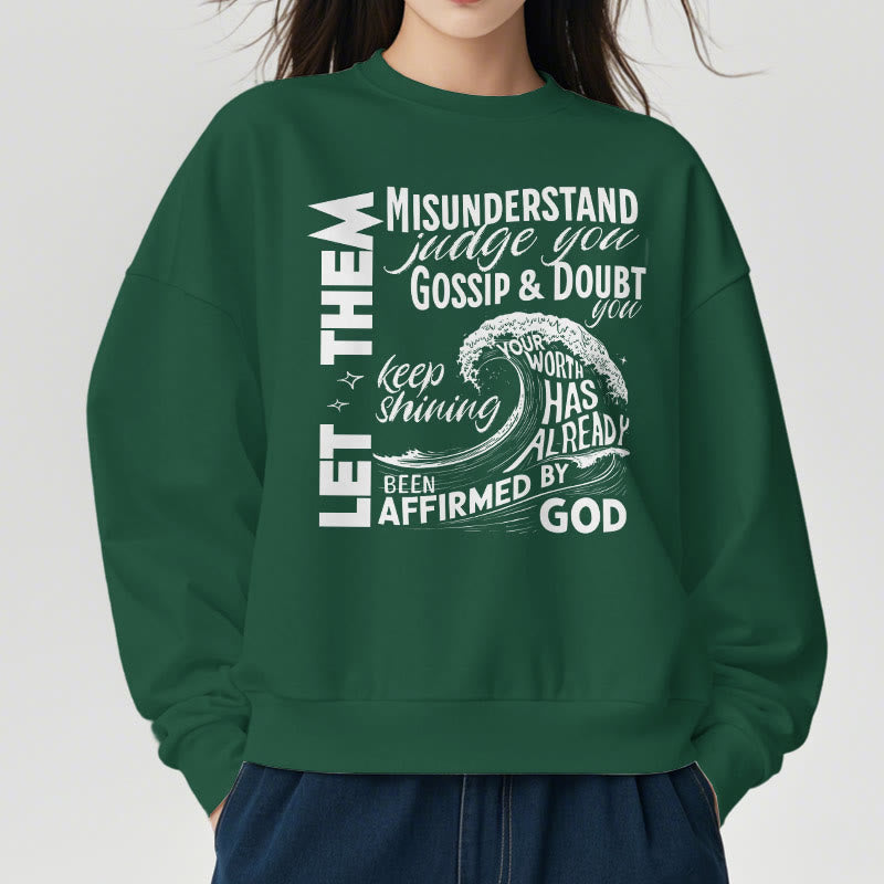 Modern Style Affirmed By God Fleece Lined Polyester Sweatshirt - image 23