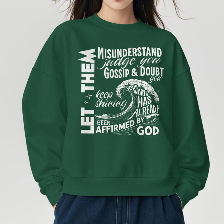 Modern Style Affirmed By God Fleece Lined Polyester Sweatshirt - image 23