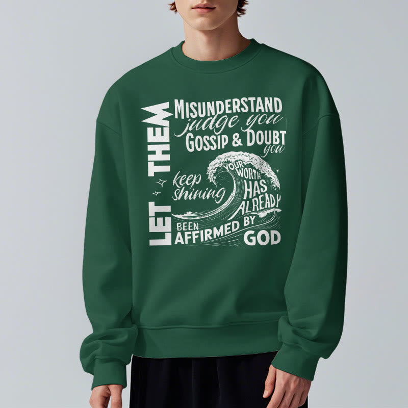 Modern Style Affirmed By God Fleece Lined Polyester Sweatshirt - image 22