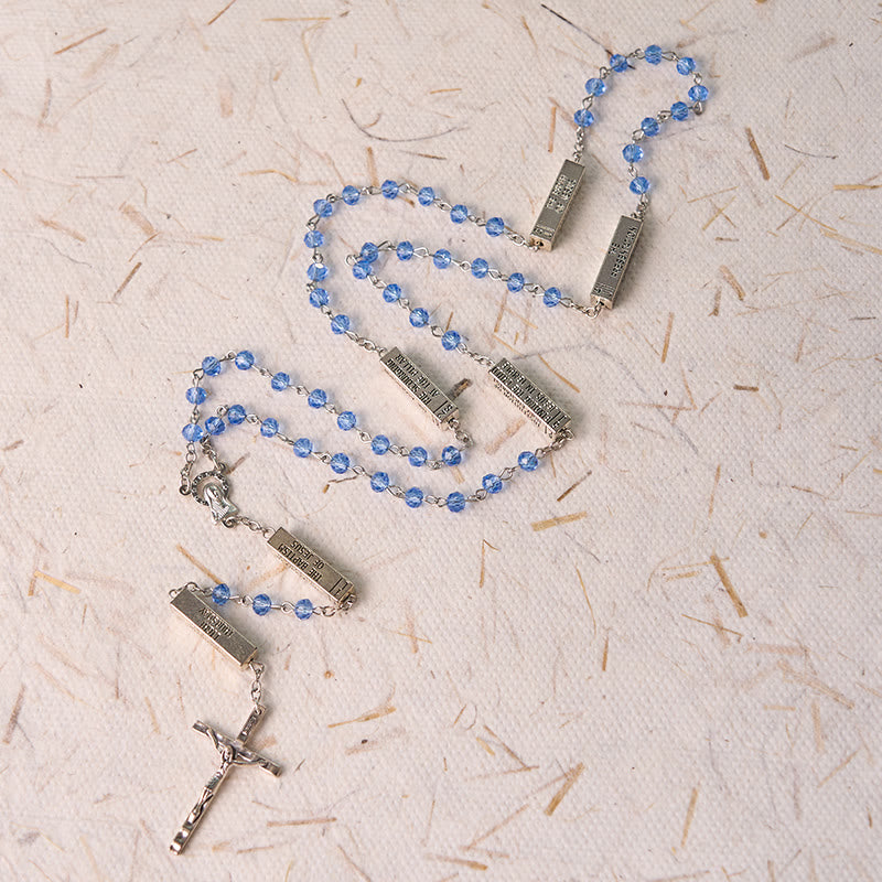 Christianartworkshop The Mysteries Rosary Engraved Mystery Bar - image 10