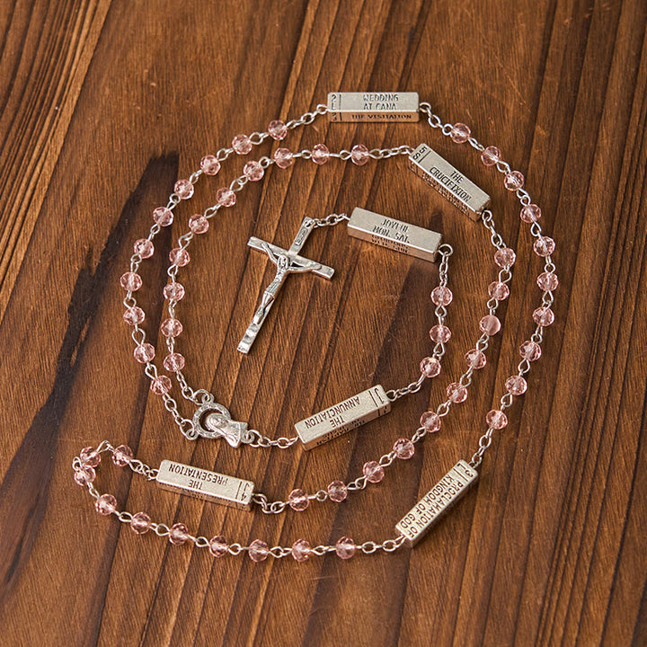Christianartworkshop The Mysteries Rosary Engraved Mystery Bar - image 11