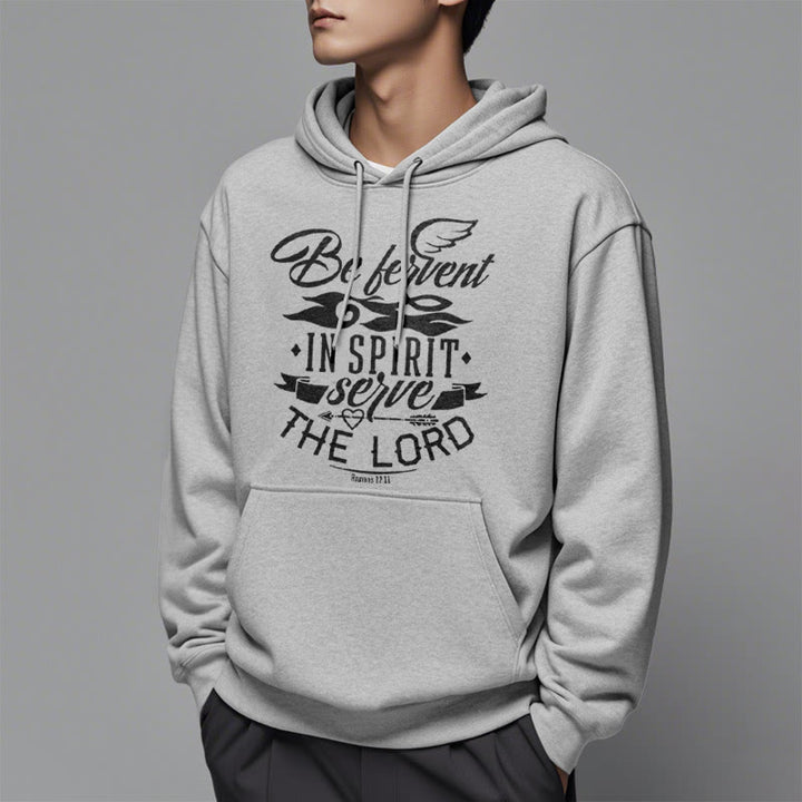 Modern Style Be Fervent In Spirit Fleece Lined Polyester Hoodie - image 33