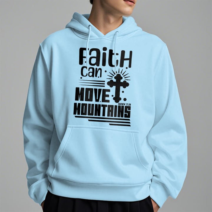Modern Style Faith Can Move Mountains Fleece Lined Polyester Hoodie - image 27