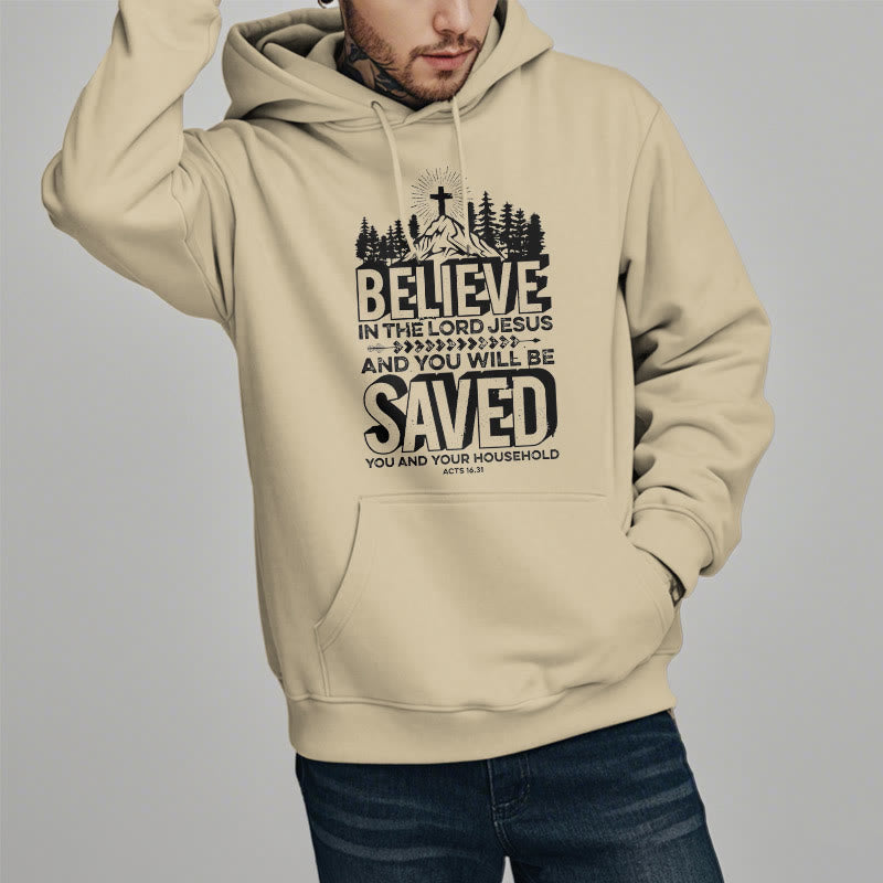 Modern Style Believe In The Jesus Lord Fleece Lined Polyester Hoodie - image 13