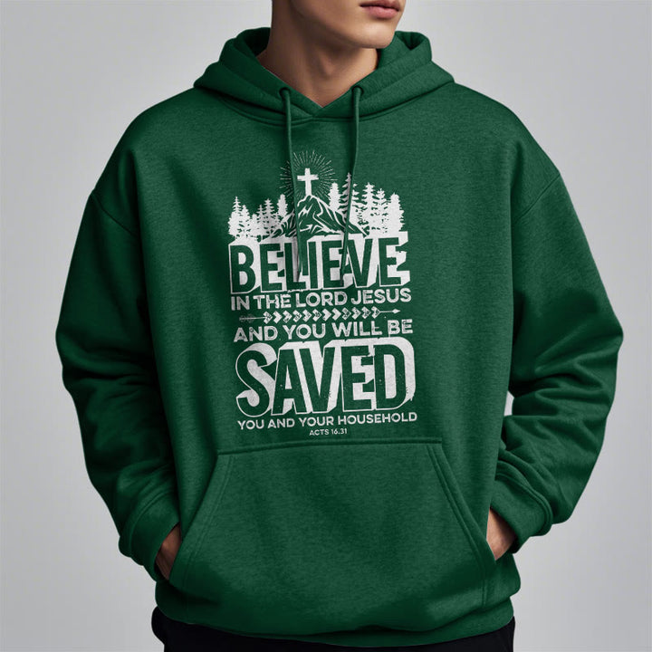 Modern Style Believe In The Jesus Lord Fleece Lined Polyester Hoodie - image 22