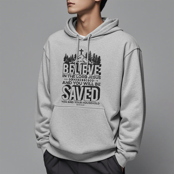 Modern Style Believe In The Jesus Lord Fleece Lined Polyester Hoodie - image 33