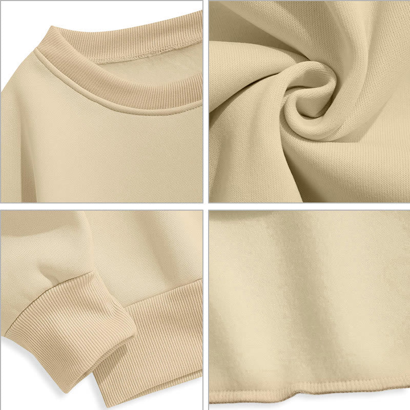 Classic Style Floral St. Benedict Embelm Fleece Lined Polyester Sweatshirt - image 14