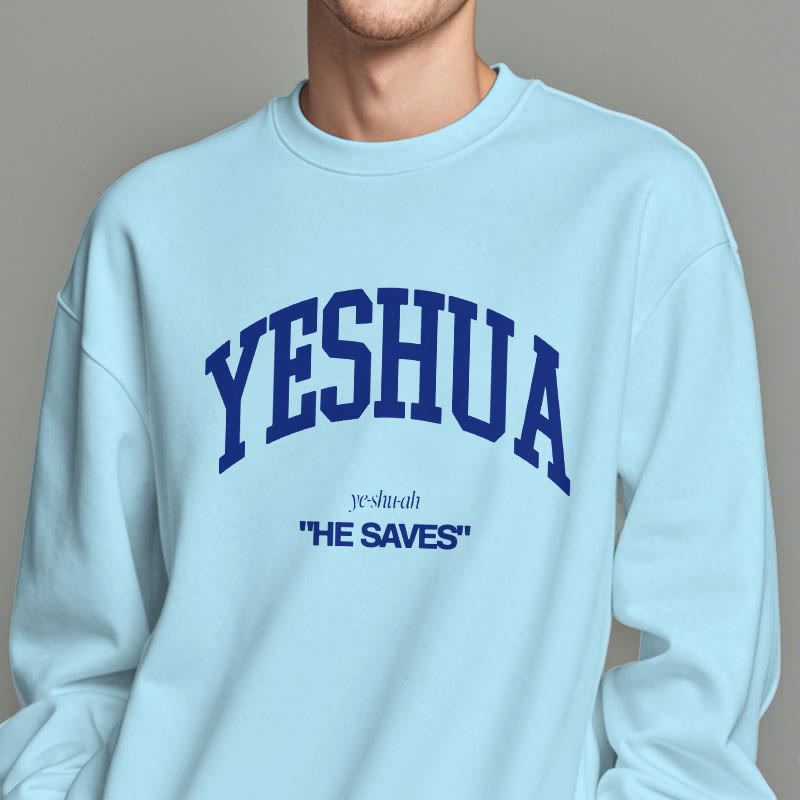 Christianartworkshop Classic Style Yeshua He Saves Fleece Lined Polyester Sweatshirt - image 28