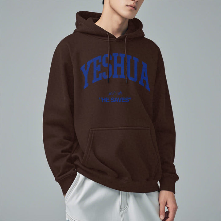 Christianartworkshop Classic Style Yeshua He Saves Fleece Lined Polyester Hoodie - image 23