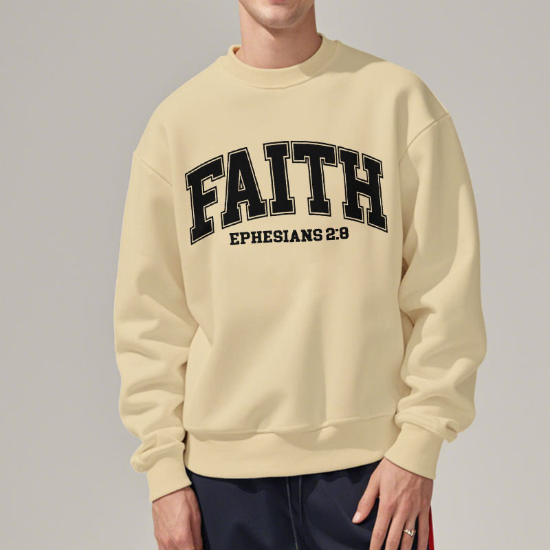 Modern Style Faith Ephesians 2 : 8 Fleece Lined Polyester Sweatshirt - image 17