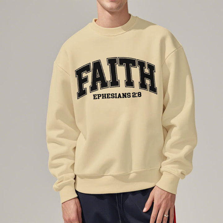 Modern Style Faith Ephesians 2 : 8 Fleece Lined Polyester Sweatshirt - image 17