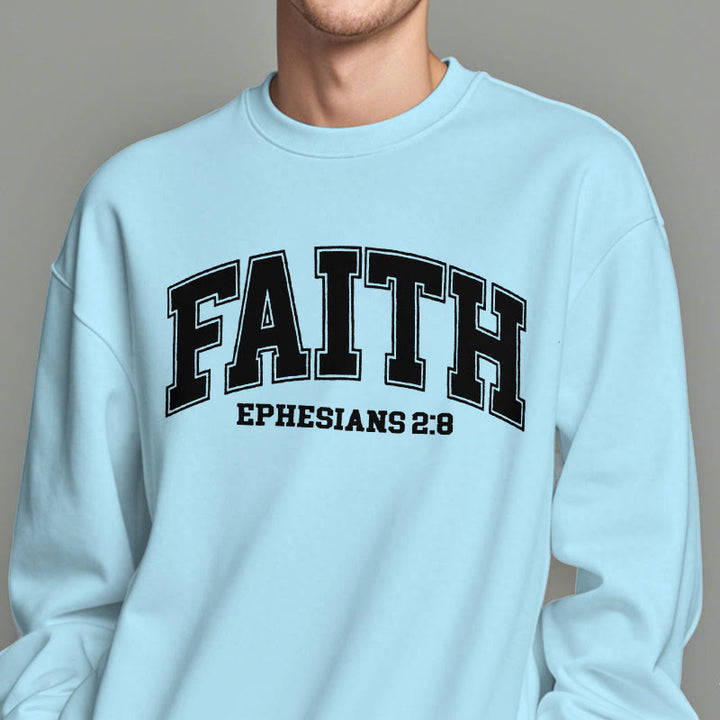 Modern Style Faith Ephesians 2 : 8 Fleece Lined Polyester Sweatshirt - image 28