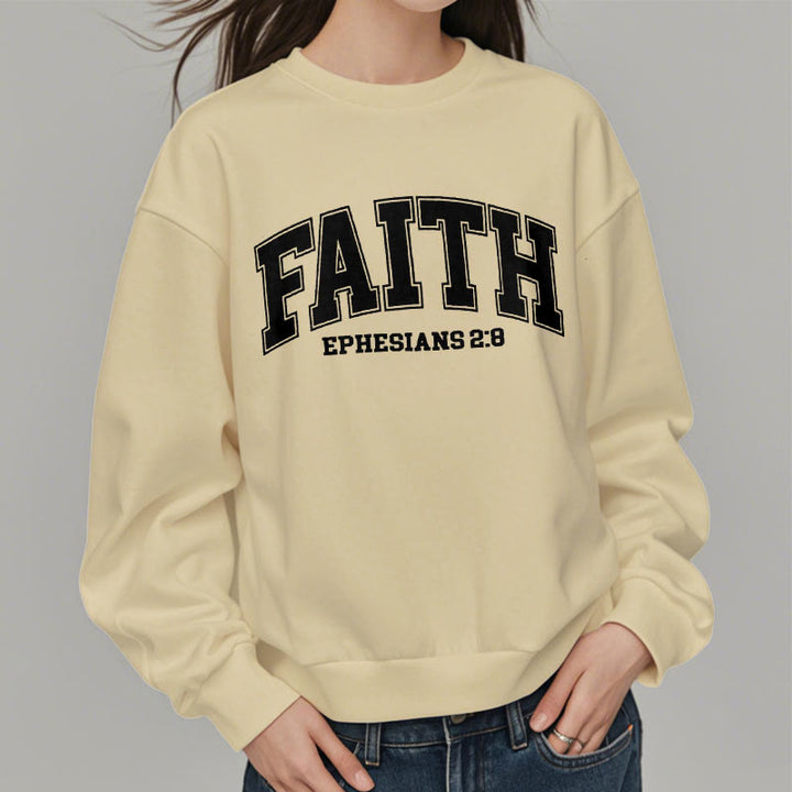 Modern Style Faith Ephesians 2 : 8 Fleece Lined Polyester Sweatshirt - image 18