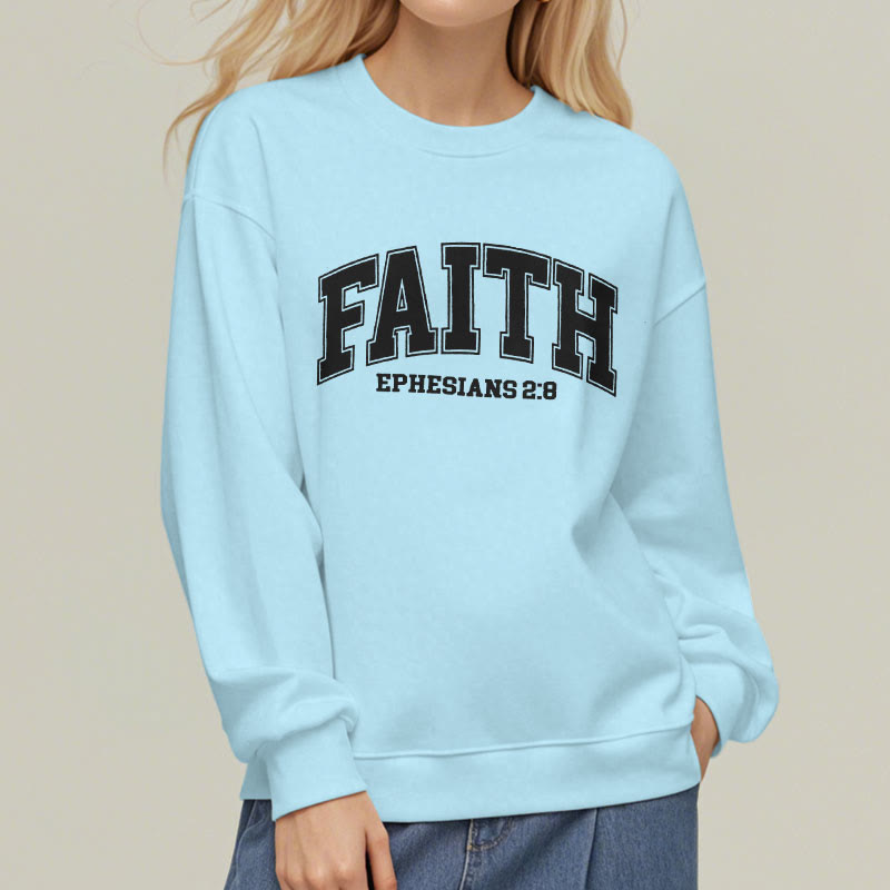 Modern Style Faith Ephesians 2 : 8 Fleece Lined Polyester Sweatshirt - image 27