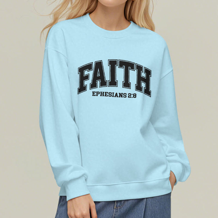Modern Style Faith Ephesians 2 : 8 Fleece Lined Polyester Sweatshirt - image 27