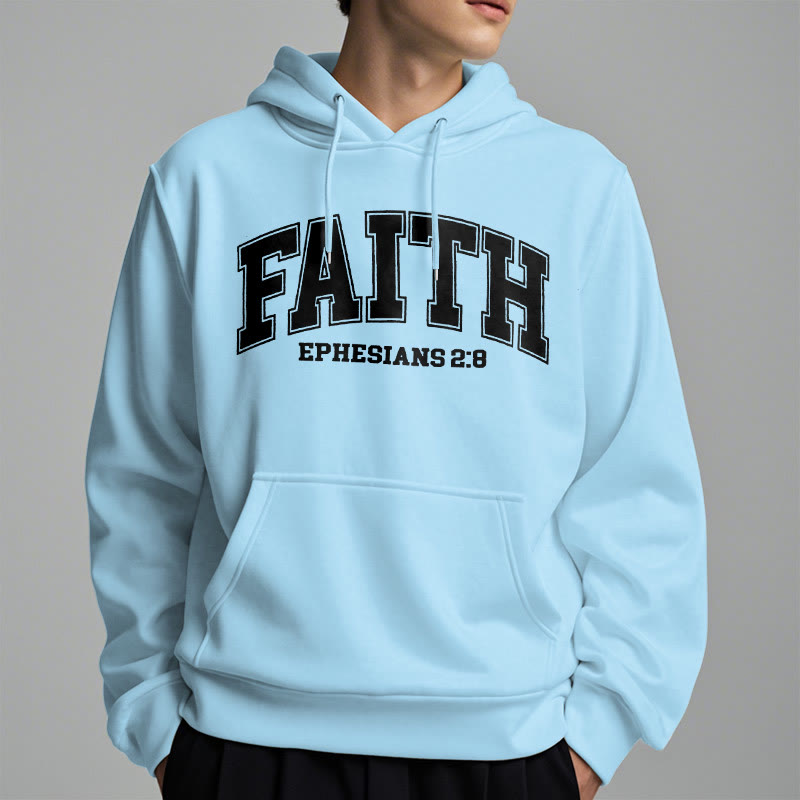 Modern Style Faith Ephesians 2 : 8 Fleece Lined Polyester Hoodie - image 32