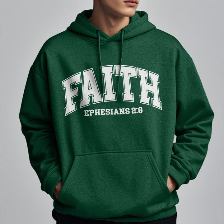 Modern Style Faith Ephesians 2 : 8 Fleece Lined Polyester Hoodie - image 27