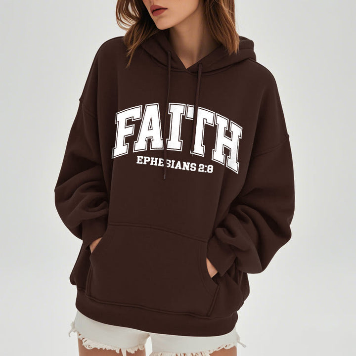 Modern Style Faith Ephesians 2 : 8 Fleece Lined Polyester Hoodie - image 22