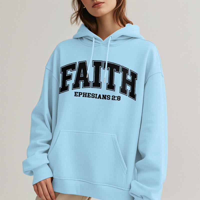 Modern Style Faith Ephesians 2 : 8 Fleece Lined Polyester Hoodie - image 33