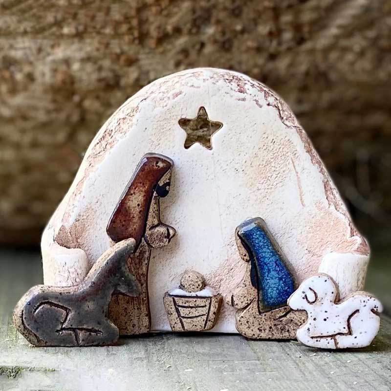 Christianartworkshop Classic Style Nativity Scene Star Resin Desktop Decorations Ornament - Nativity Scene - image 0