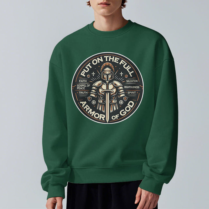 Modern Style Put On The Full Armor of God Fleece Lined Polyester Sweatshirt - image 22