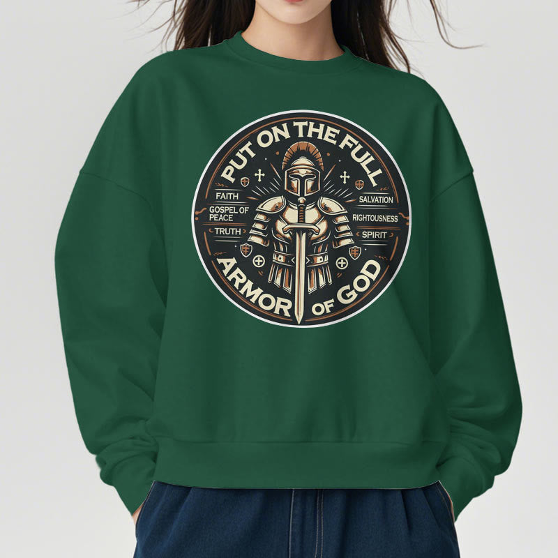 Modern Style Put On The Full Armor of God Fleece Lined Polyester Sweatshirt - image 23