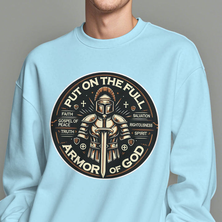 Modern Style Put On The Full Armor of God Fleece Lined Polyester Sweatshirt - image 28