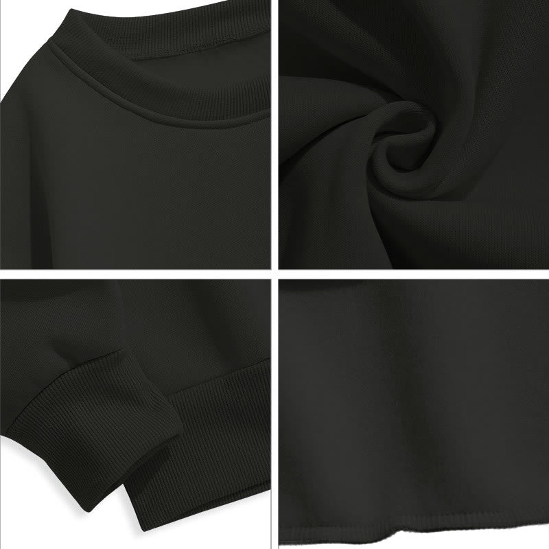 Modern Style Prayer Connection To God Fleece Lined Polyester Sweatshirt