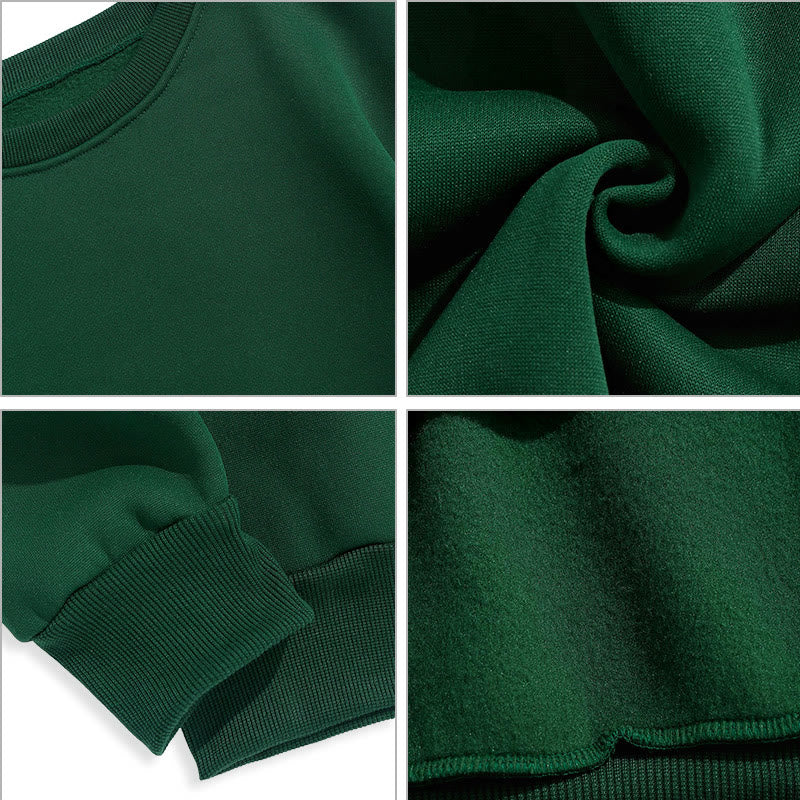 Modern Style Prayer Connection To God Fleece Lined Polyester Sweatshirt