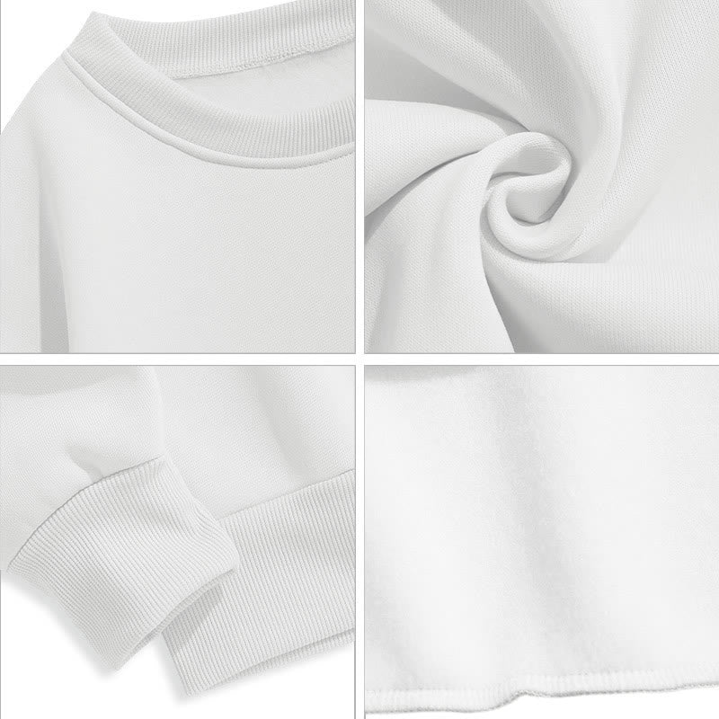 Classic Style Holy Spirit Flying Dove Fleece Lined Polyester Sweatshirt
