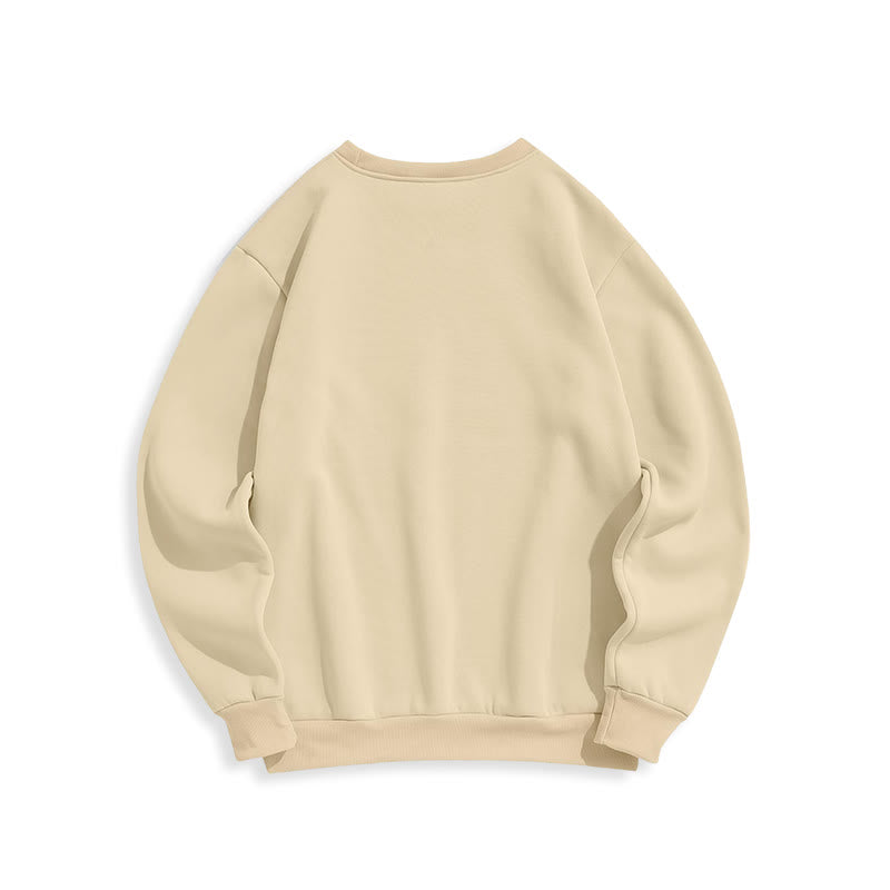 Christianartworkshop Quotation Style Faith Over Fear Lamb Fleece Lined Polyester Sweatshirt - image 11
