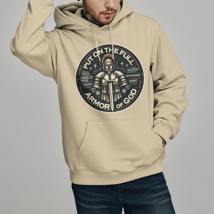 Modern Style Put On The Full Armor of God Fleece Lined Polyester Hoodie - image 18