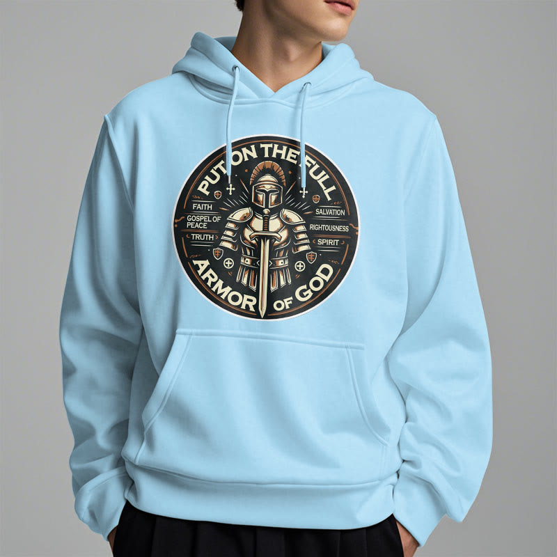 Modern Style Put On The Full Armor of God Fleece Lined Polyester Hoodie - image 32