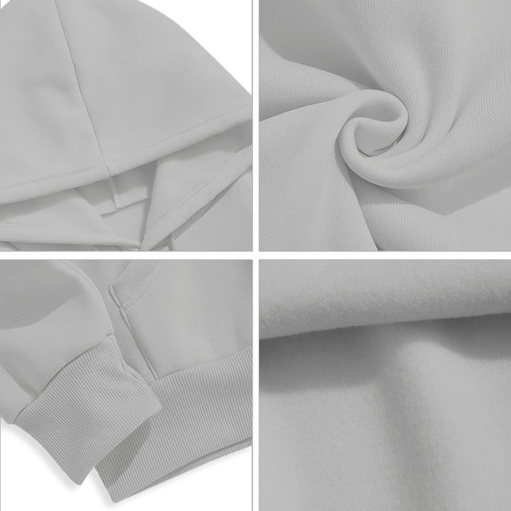 Modern Style Prayer Connection To God Fleece Lined Polyester Hoodie