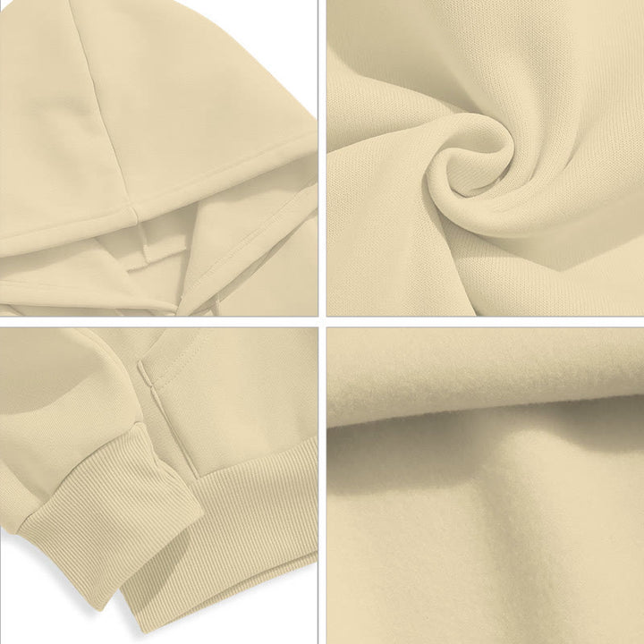 Modern Style Prayer Connection To God Fleece Lined Polyester Hoodie