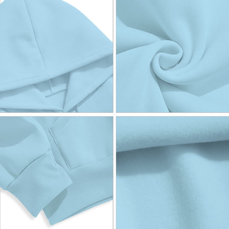 Modern Style Prayer Connection To God Fleece Lined Polyester Hoodie