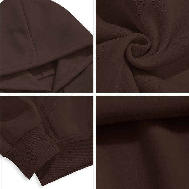 Modern Style Prayer Connection To God Fleece Lined Polyester Hoodie