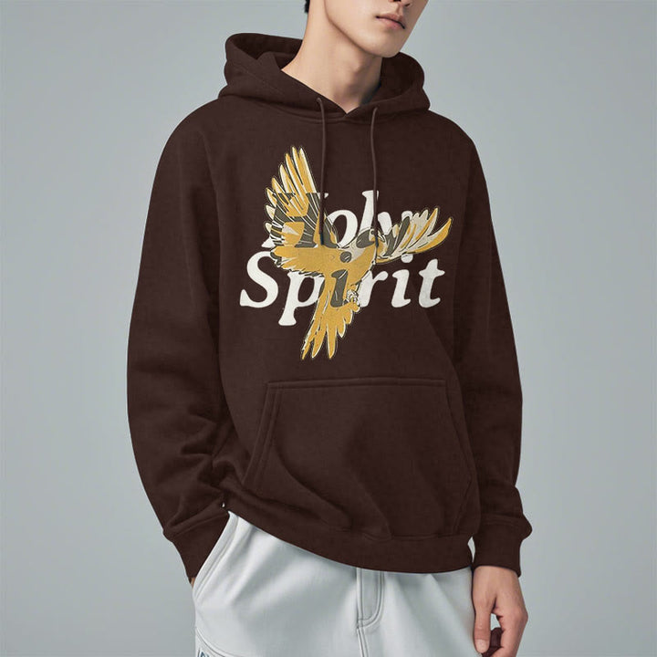 Classic Style Holy Spirit Flying Dove Fleece Lined Polyester Hoodie - image 17
