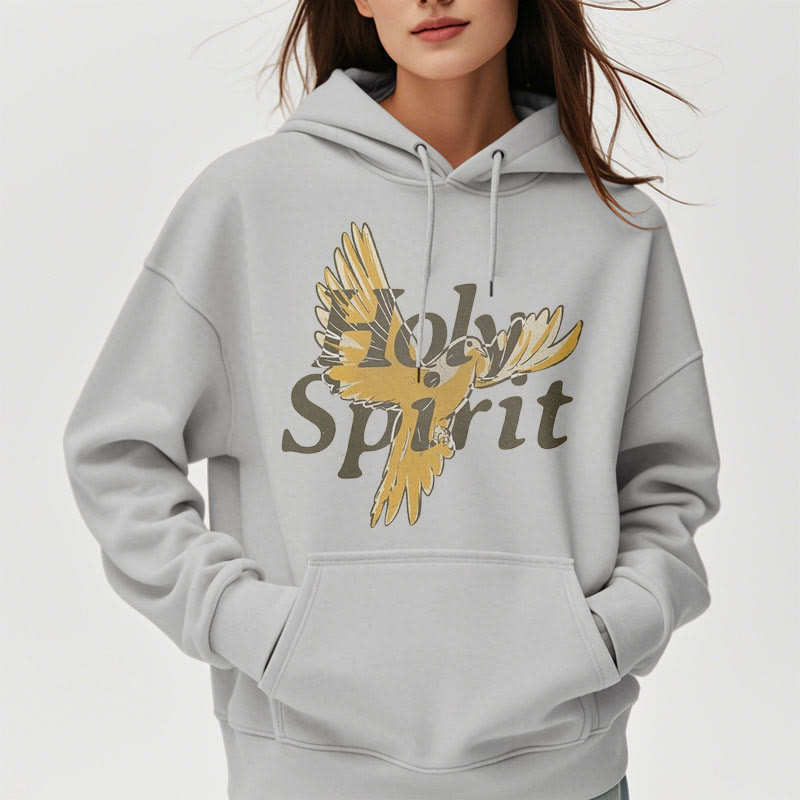 Classic Style Holy Spirit Flying Dove Fleece Lined Polyester Hoodie - image 33