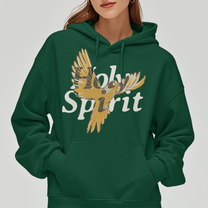 Classic Style Holy Spirit Flying Dove Fleece Lined Polyester Hoodie - image 22