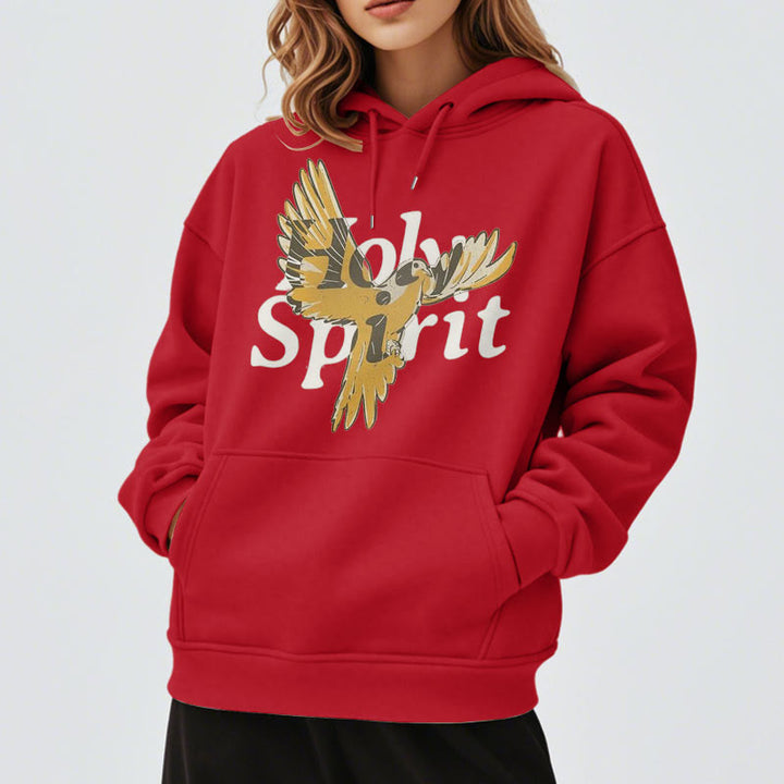 Classic Style Holy Spirit Flying Dove Fleece Lined Polyester Hoodie - image 38