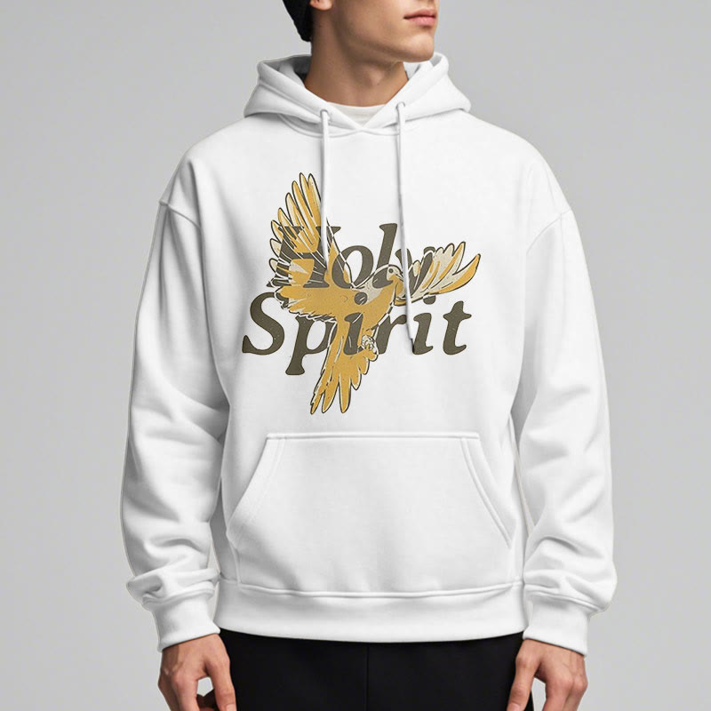 Classic Style Holy Spirit Flying Dove Fleece Lined Polyester Hoodie - image 7